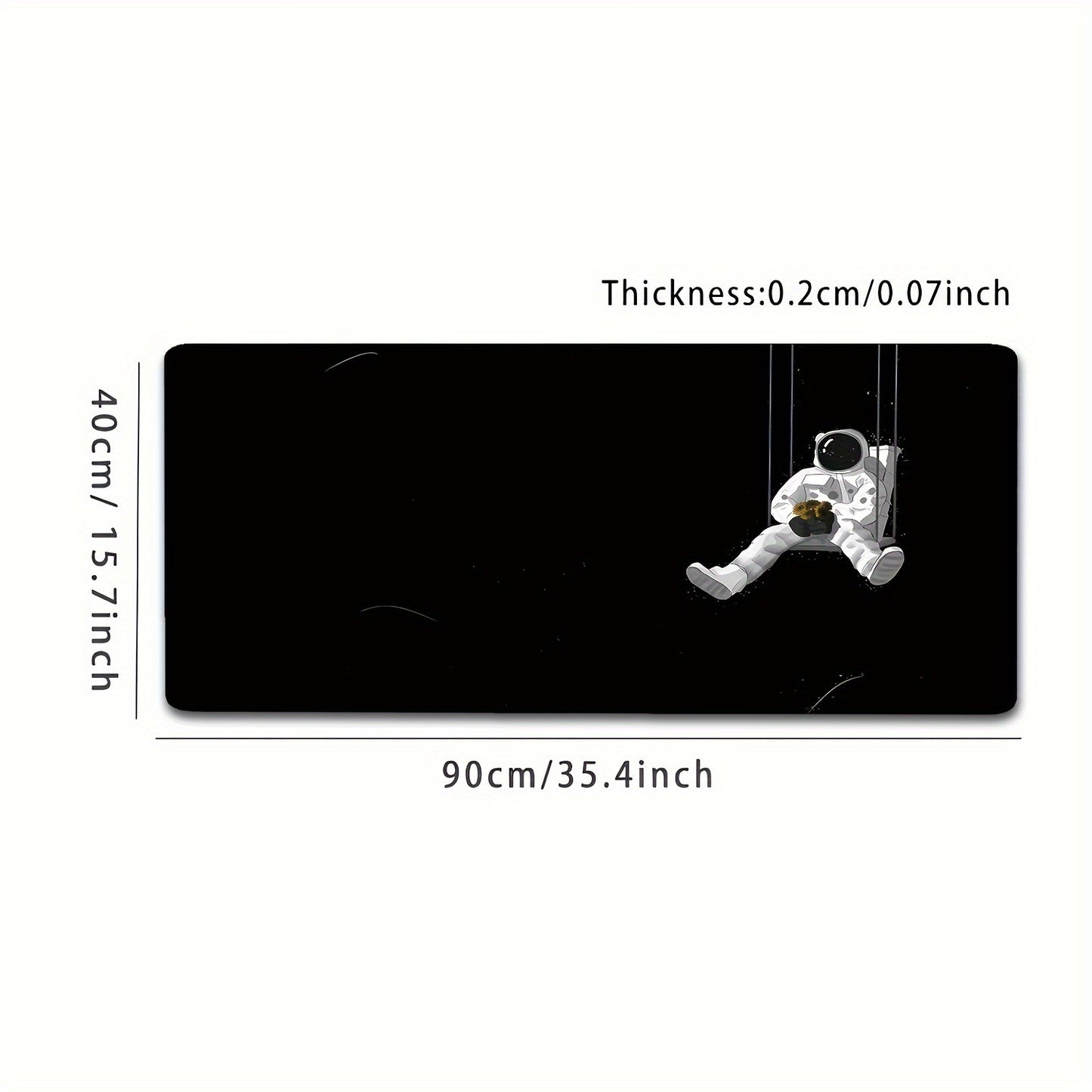 1pc Mouse Pad Waterproof Pad Office Desk Pad Laptop Writing Desk Pad Astronaut Print Desk Pad Gaming Desk Pad Back-to-School Supplies Holiday Gift