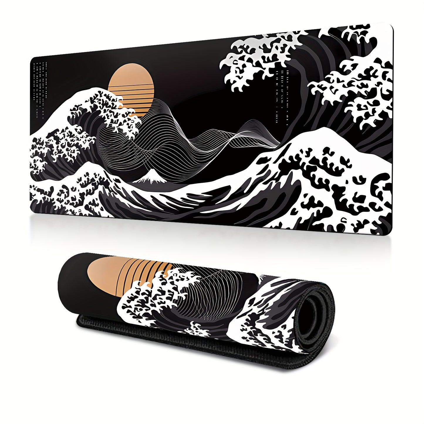Mousepad | Black Waves | Extended Large Gaming Mouse Pad