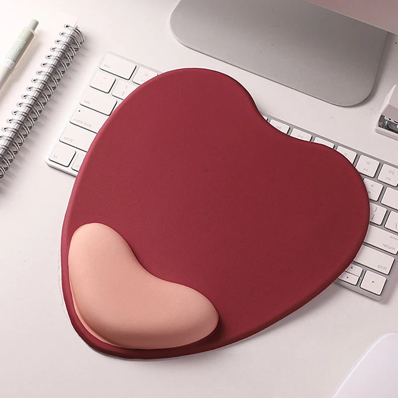 Computer Mouse Pad Ergonomic Cushion Non-slip Rubber Base Memory Foam For Office Home Computer Laptop Desktop Mouse Pads