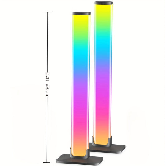 2-Pack RGB+IC LED Light Bars, USB With 24 Keys Remote Control, Gaming Lights, Backlights RGB+IC TV Backlights With Scene Modes And Music Modes For Gaming, Pictures, PC, TV, Room Decor Gaming Setup