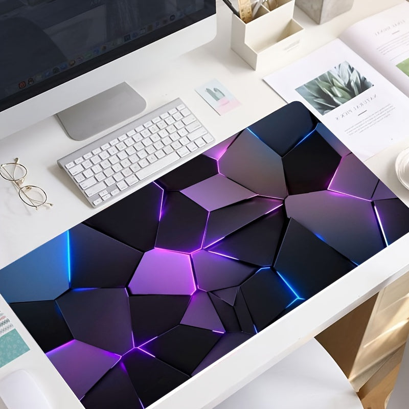 Ultra-Durable Mouse Pad - Extra Large, Waterproof, and Washable - Ideal for Gaming and Office with Stylish Geometric Design, 30cm*70cm