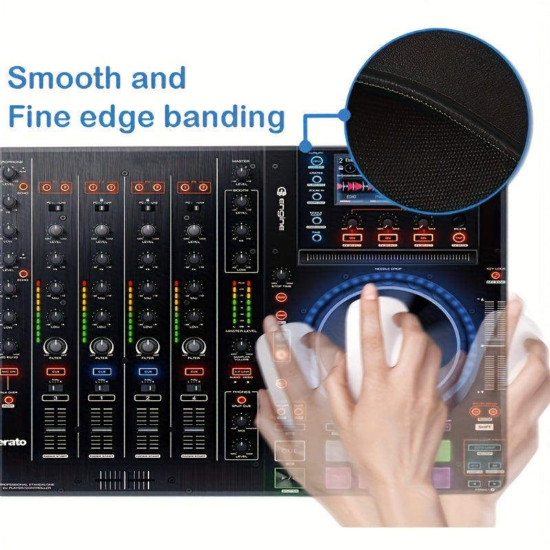 Gaming Mouse Pad And Desk Mat Designed for DJ Studios, Featuring a Non-Slip Rubber Base And Sealed Edges. A Sturdy Keyboard Mat Ideal for Music Production, Perfect As a Gift for Musicians And Gamers
