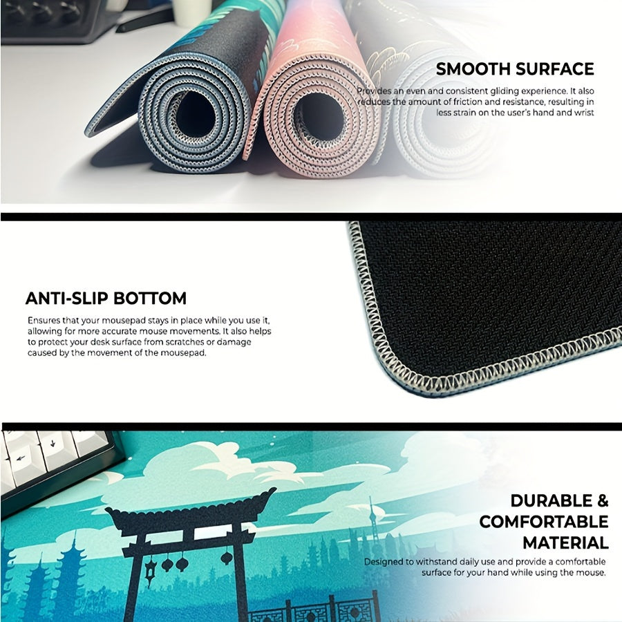 Mousepad | Black Waves | Extended Large Gaming Mouse Pad