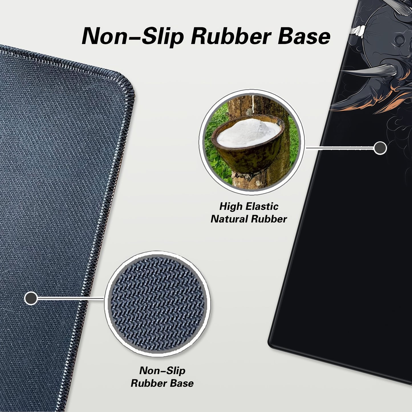 XXL Gaming Mouse Pad, Non-Slip Rubber Desk Mat, Washable, Office Use, Computer Keyboard Accessory, Special Feature: Anti-Slip