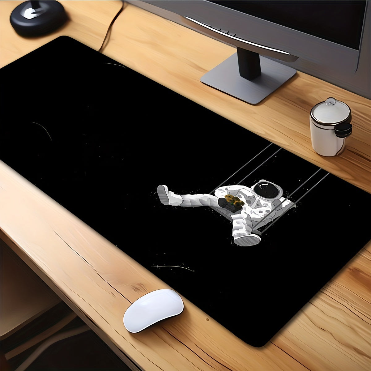 1pc Mouse Pad Waterproof Pad Office Desk Pad Laptop Writing Desk Pad Astronaut Print Desk Pad Gaming Desk Pad Back-to-School Supplies Holiday Gift