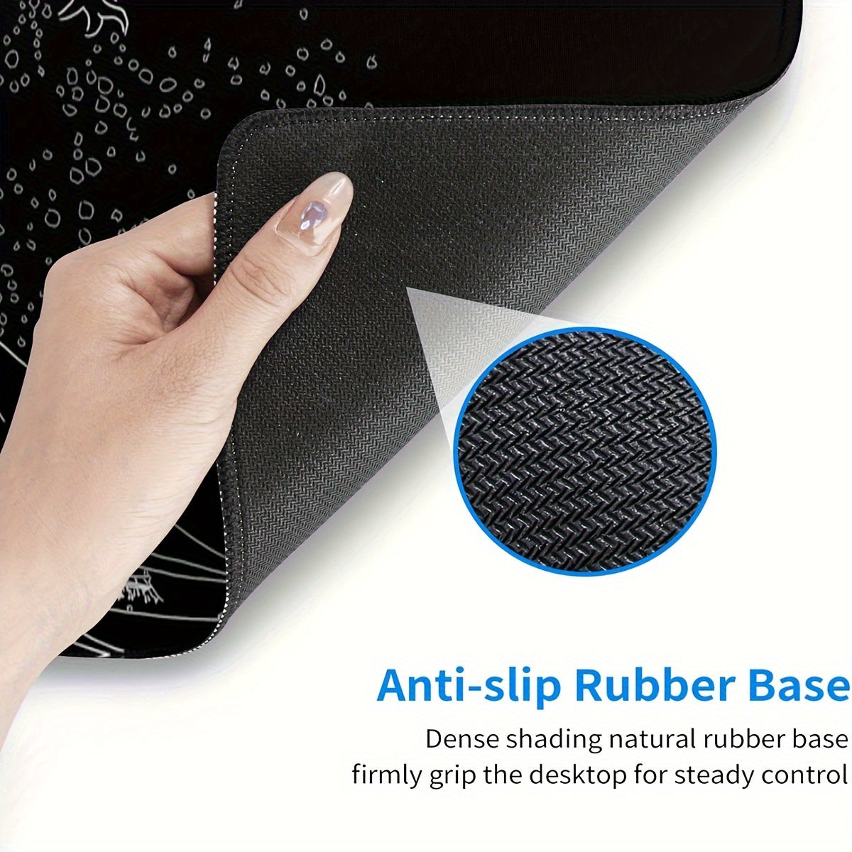 Shhh! I'm Gaming" Extended Mouse Pad - Large Gaming Desk Mat With Neon Lights Design, Anti-Slip Rubber Base, And Smooth Surface For Precise Mouse Control - Perfect For Gamers And Office Use