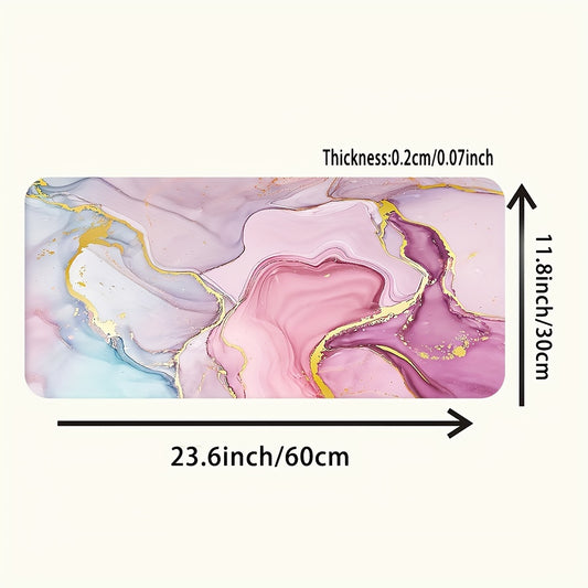 1pc Marble Pattern Mouse Pad • Round Non-slip Mouse Mat • Design for Women And Girls for Man • Suitable for Office Computers, Laptops
