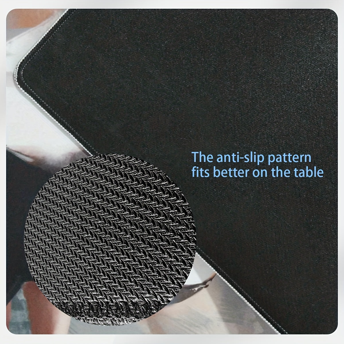 Large Extended Mouse Pad - Ergonomic Office Keyboard Desk Pad for Comfortable Typing - Durable Office Supplies for Home and Business Use