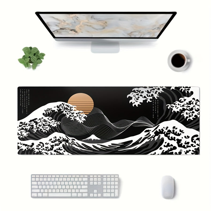 Mousepad | Black Waves | Extended Large Gaming Mouse Pad