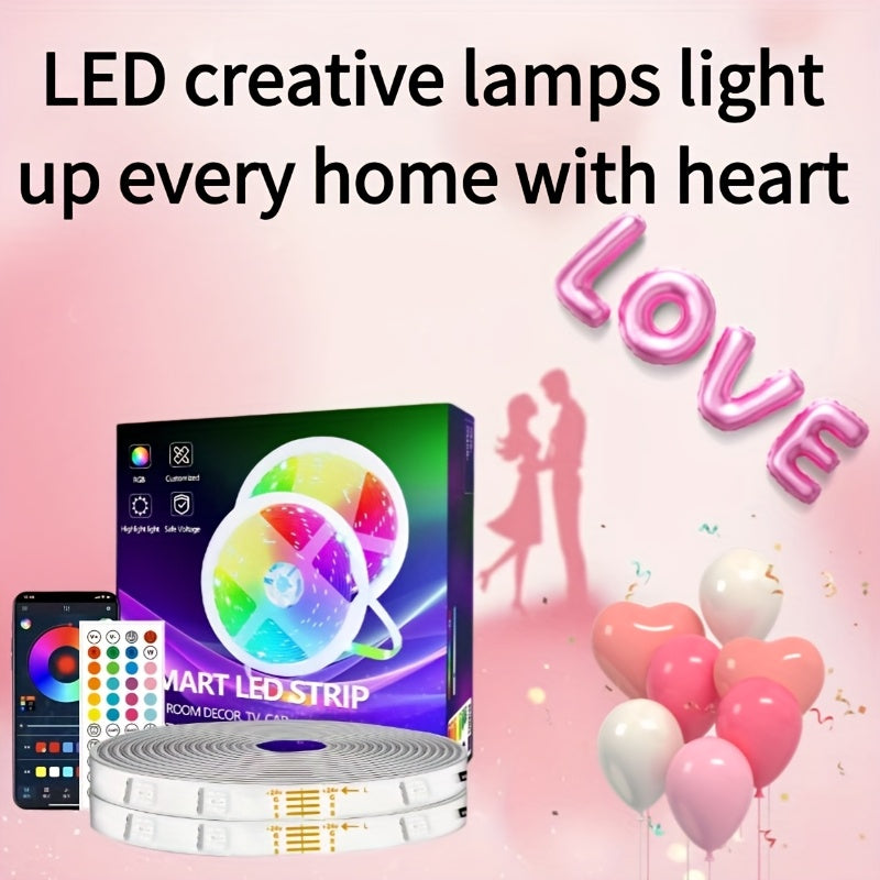 787.4inch Music Sync LED Strip Lights with Remote & App Control - USB Powered, Multi-Color Changing for Bedroom, Gaming Room, TV Ambiance, Gaming Lights for Bedroom