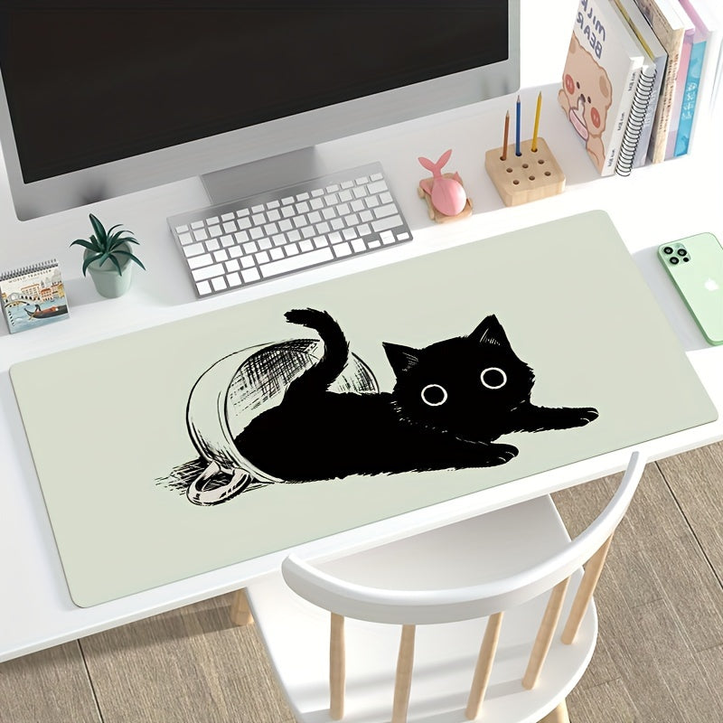 Large Extended Mouse Pad - Ergonomic Office Keyboard Desk Pad for Comfortable Typing - Durable Office Supplies for Home and Business Use