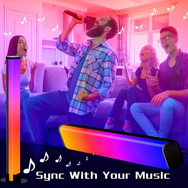 2-Pack RGB+IC LED Light Bars, USB With 24 Keys Remote Control, Gaming Lights, Backlights RGB+IC TV Backlights With Scene Modes And Music Modes For Gaming, Pictures, PC, TV, Room Decor Gaming Setup