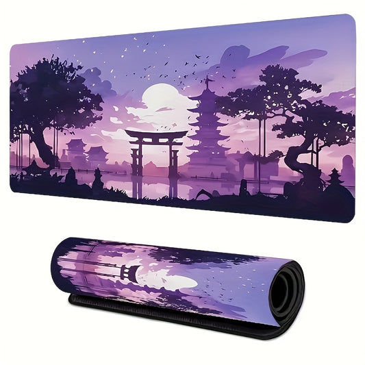 Oversized Gaming Mouse Pad - Non-slip Rubber Base, Large Extended Pad for Office And Study, Made Of Natural Rubber Material, 15.7*31.5 Inches - Perfect for Gamers And Professionals, Ergonomic Design.