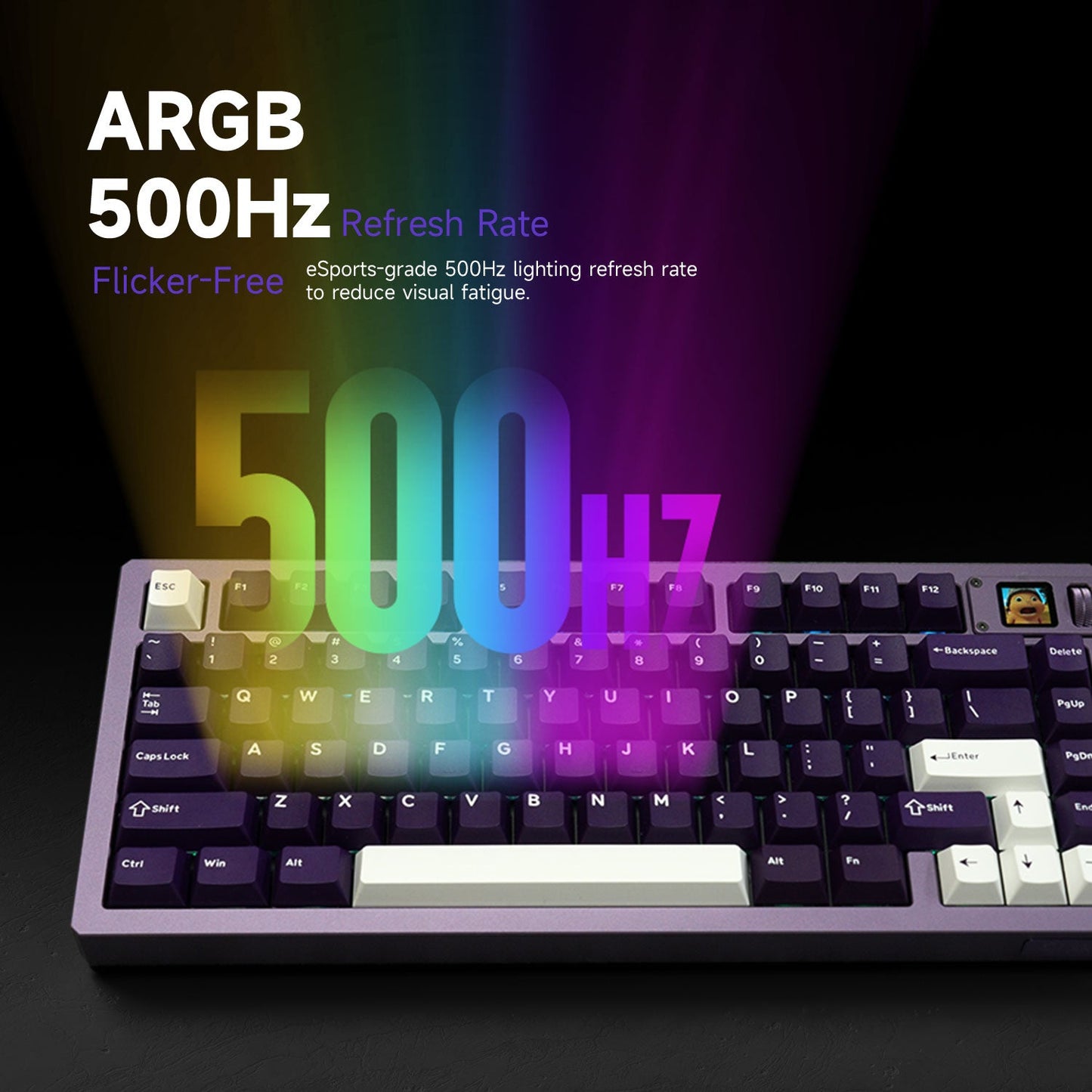 Akko MOD007 V5 HE Magnetic Keyboard with Display Screen 75% Rapid Trigger 0.005mm 8K RGB Gaming Mechanical Keyboard Aluminum CNC