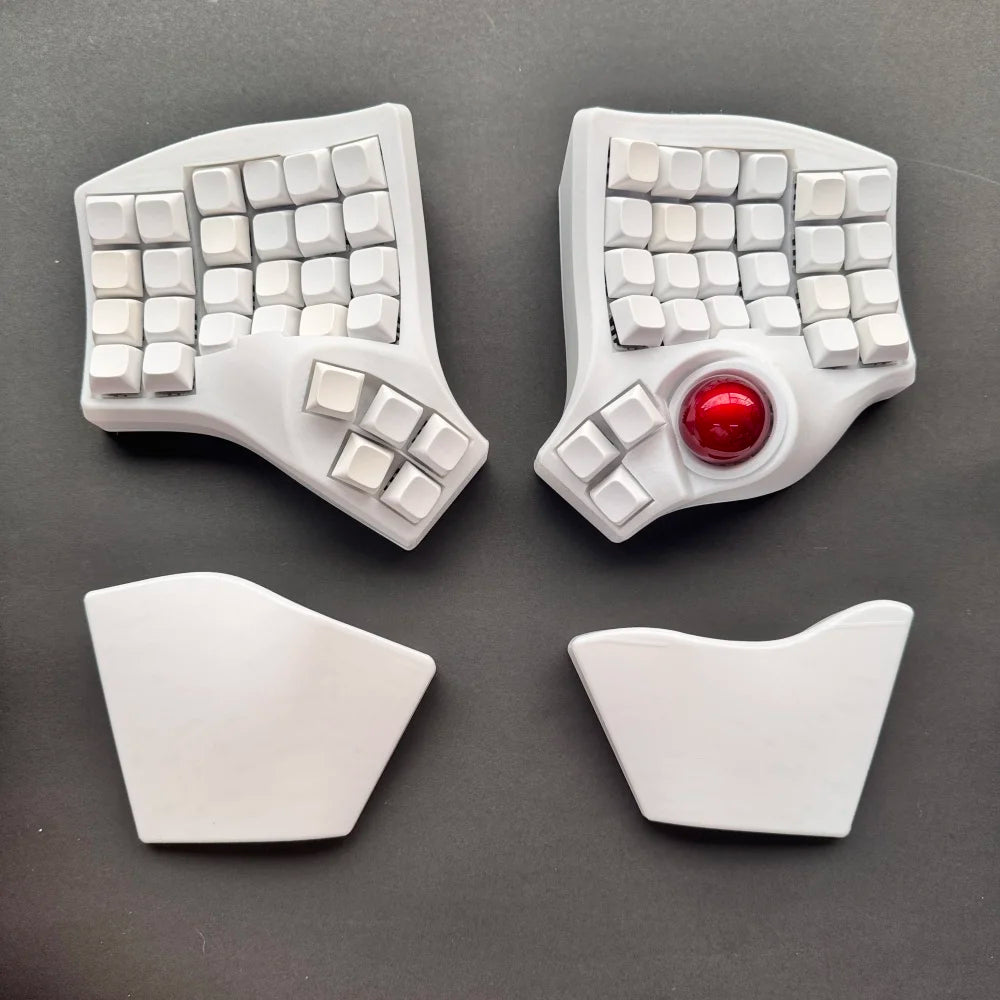 Charybdis 4X6 MK2 Split Keyboard Kit with Palm Pad Custom Hotswap Wireless/wired Bluetooth Trackball Split Mechanical Keyboards