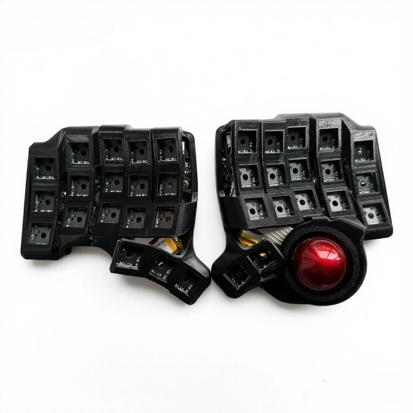 Charybdis Split Keyboard Kit 4x6 Custom Wired/Wireless Hotswap Mechanical Keyboard with Plam Rest/stand/Trackball Game Accessory
