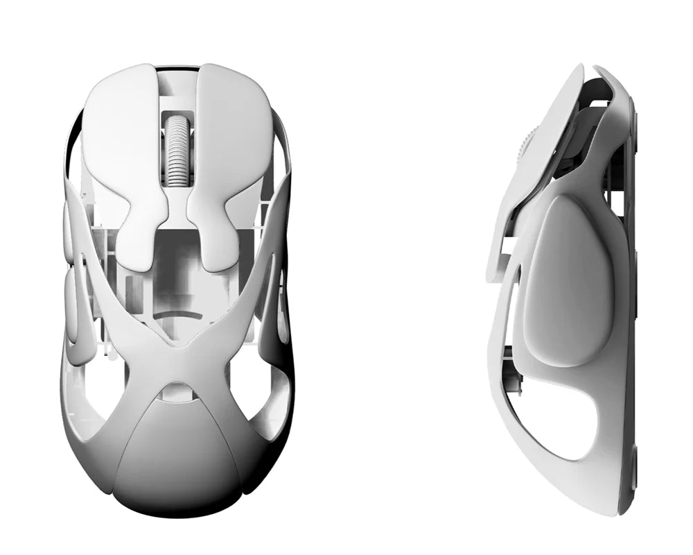 Angry Miao Infinity Gaming Wireless Mouse Hot-Swappable PAW3950 Dual 8K Wired Tri-Mode Mirror Shadow