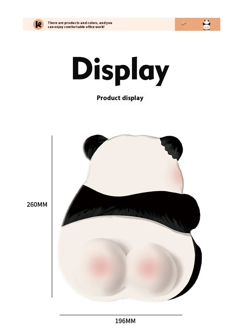 Cute Panda Mouse Pad 2024 New Wrist Pad Girl New Anti Slip Comfortable Desktop Computer Laptop Office Mouse Gaming Accessories