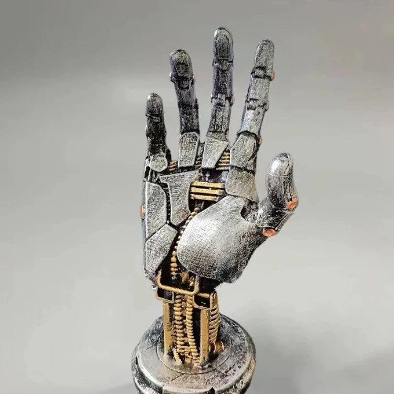 Controller Holder Cyberpunk Mechanical Hand Device Stand Game Desk Storage Creative Mechanical Simulated Robot Hand Sculpture