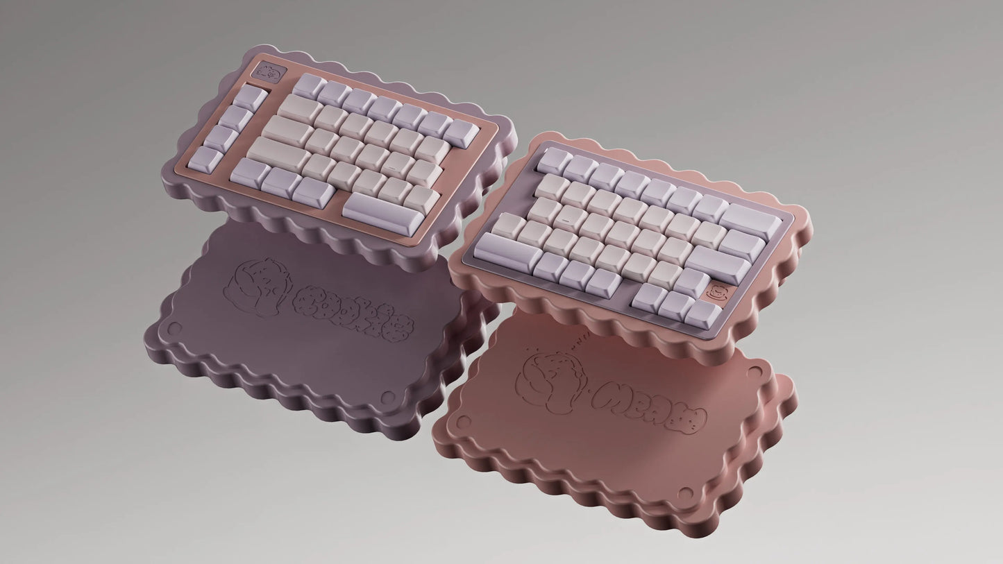 Soda Wireless Split Keyboard Kit Customized Hot Swappble Ergonomics Tri-Mode Split Keyboard for VIAL Left Right Hand Keyboard