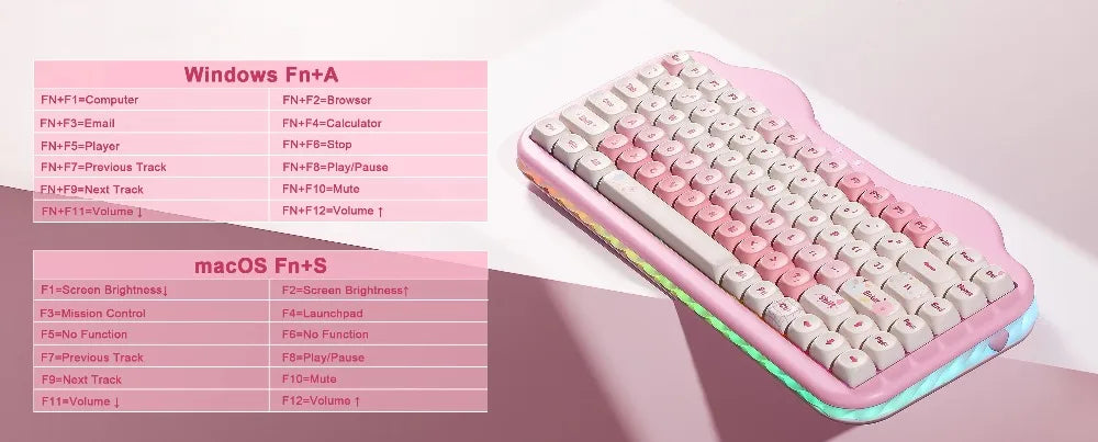 YUNZII C75 Mechanical Keyboard Tri-Mode Wireless RGB Gamer Keyboard Gasket Cute Design Hot Swap Ergonomics Gaming Accessories