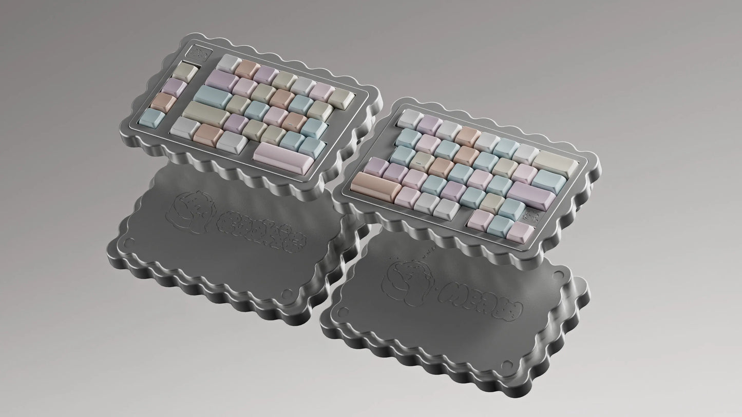 Soda Wireless Split Keyboard Kit Customized Hot Swappble Ergonomics Tri-Mode Split Keyboard for VIAL Left Right Hand Keyboard