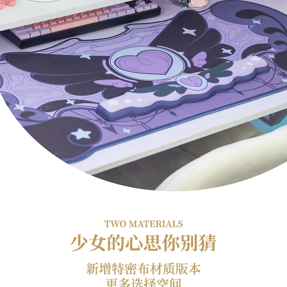 Cartoon Cute Gaming Mouse Pad Oversized Office Study Computer Keyboard Rubber Desk Mat Girls Hand Rest Wrist Pads Table Mat