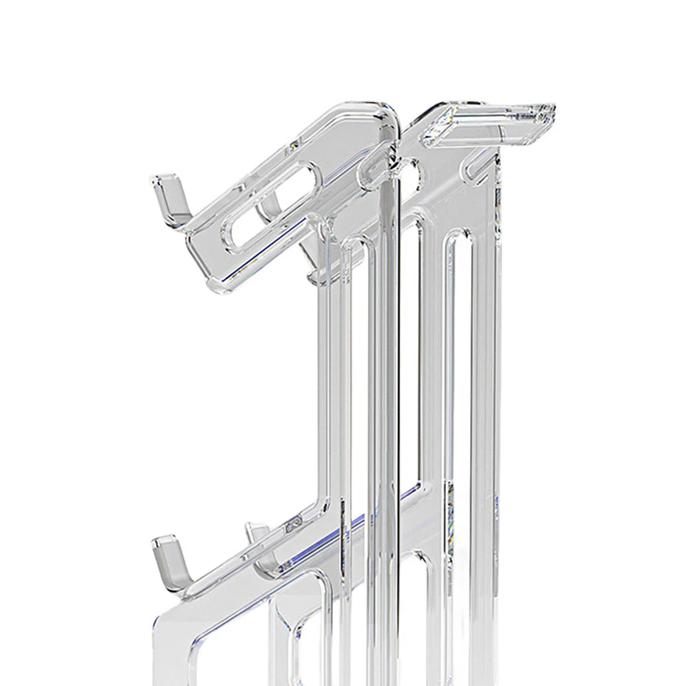 RGB Dual Game Controller Holder Space Saving Desk Mount Controller Display Stand Anti-Slip Anti-Scratch for PS5 PS4 Switch Xbox