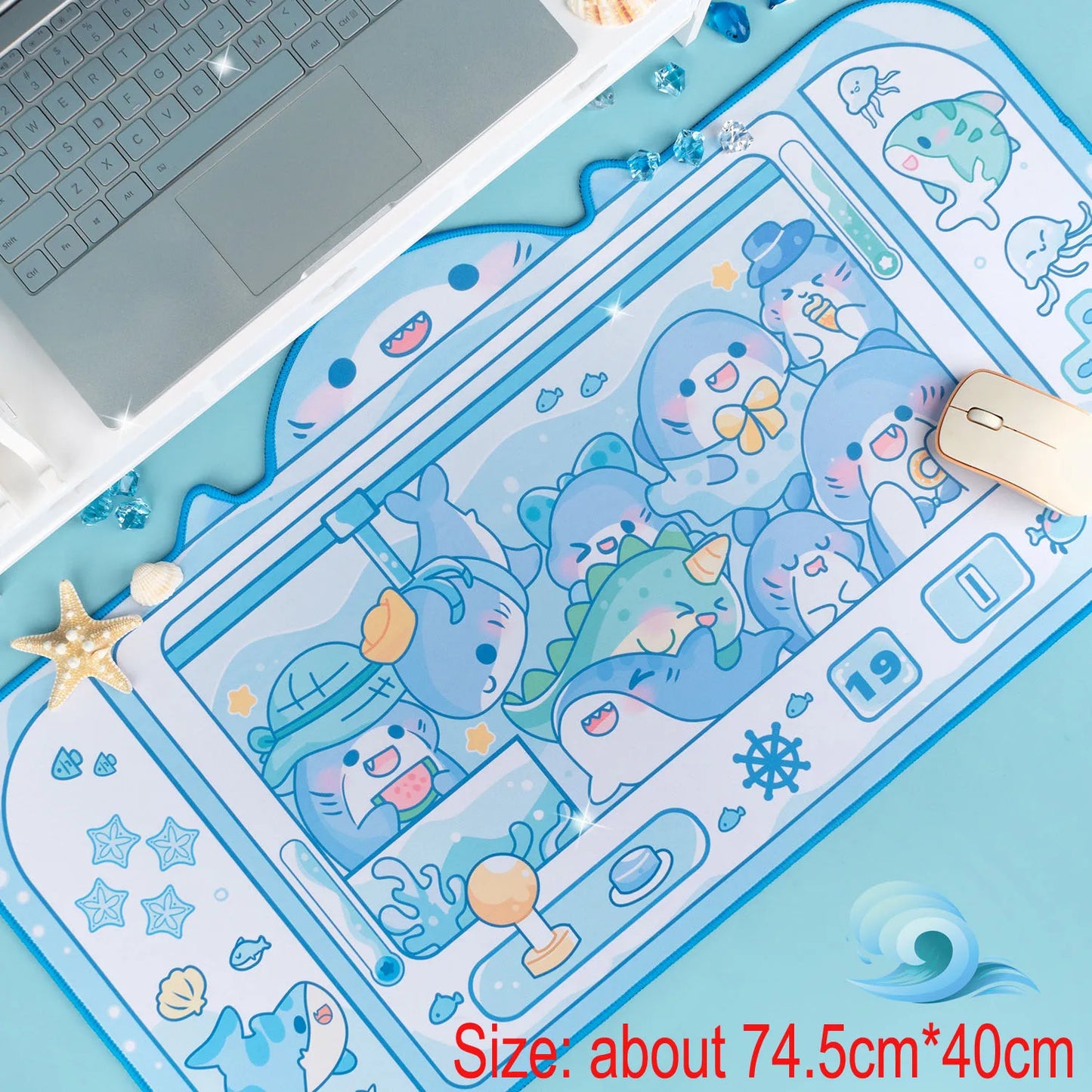 Kawaii Animals Desktop Keyboard Mouse Mats Large Gaming Mat Mousepad Switch PC Computer Laptop Office Table Desk Pad Protector