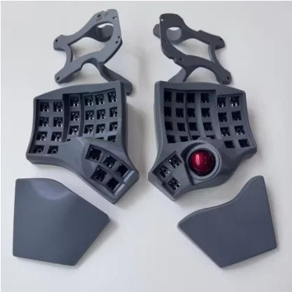 Charybdis 4X6 MK2 Split Keyboard Kit with Palm Pad Custom Hotswap Wireless/wired Bluetooth Trackball Split Mechanical Keyboards