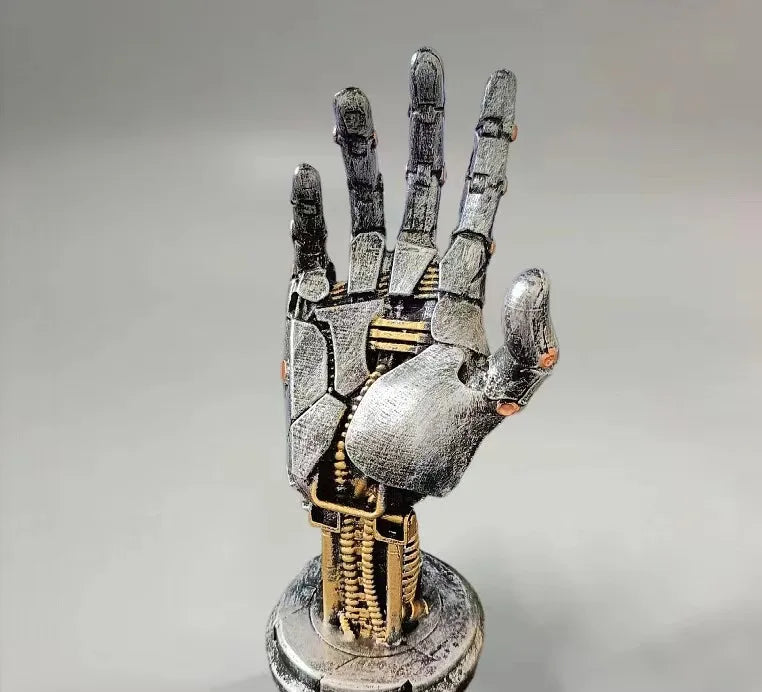 Controller Holder Cyberpunk Mechanical Hand Device Stand Game Desk Storage Creative Mechanical Simulated Robot Hand Sculpture
