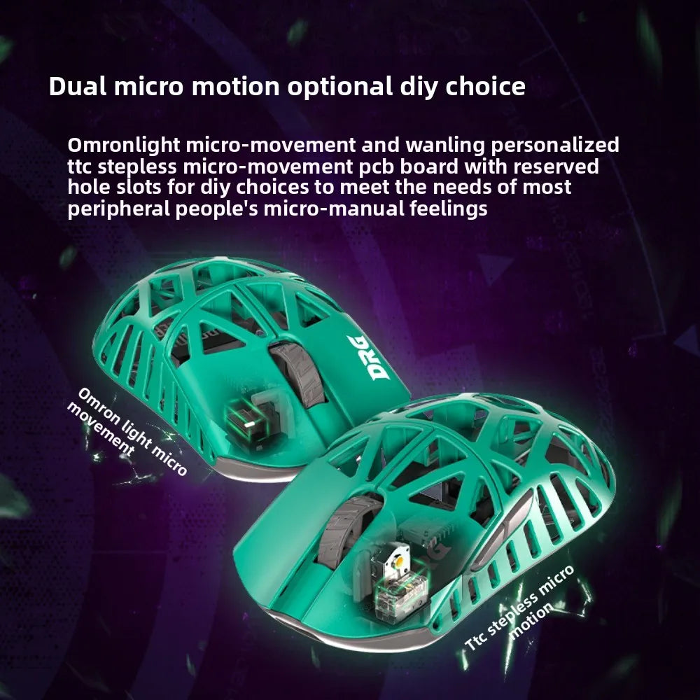 WLMOUSE X DRG Beast Mouse Magnesium Alloy Wireless Mouse Lightweight 34g 8K PAW3950hs Fast Response Gamer Gaming Accessories