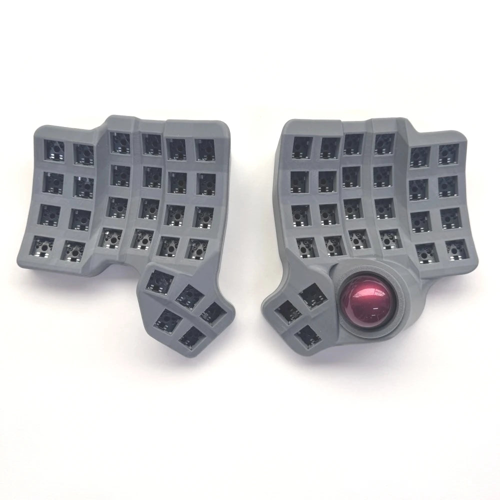 Charybdis Split Keyboard Kit 4x6 Custom Wired/Wireless Hotswap Mechanical Keyboard with Plam Rest/stand/Trackball Game Accessory