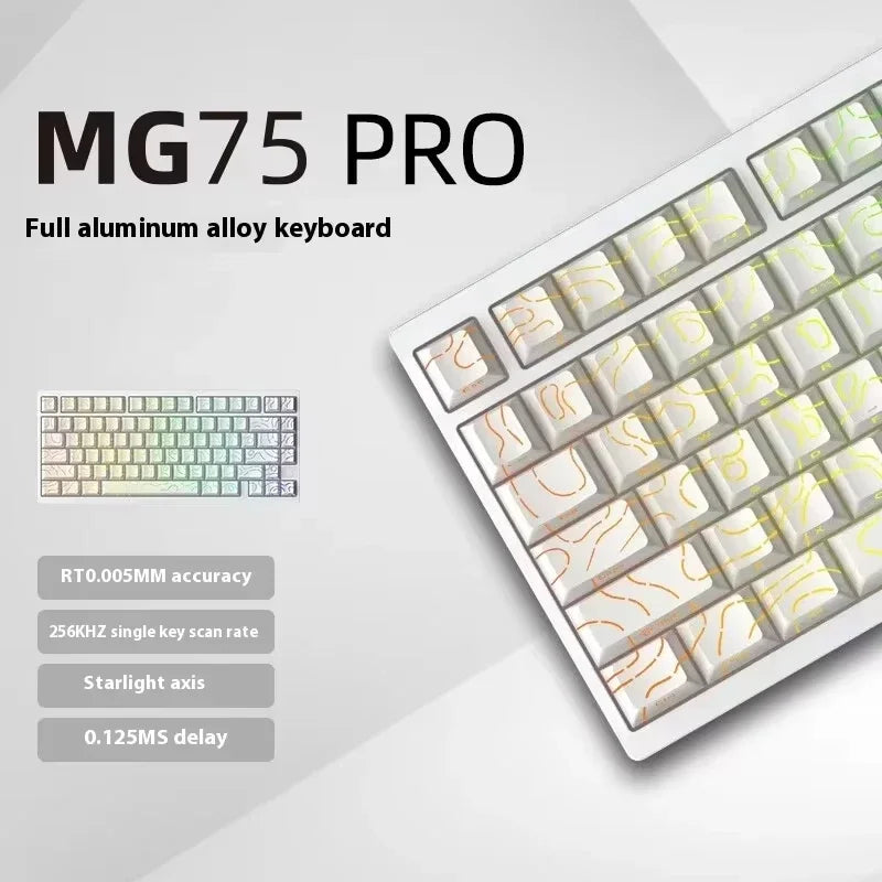 For IROK MG75 PRO/MAX Mechanical Keyboard Magnetic Switch Rgb Hot Swap Aluminum Rt0.005  Custom PC Gifts
