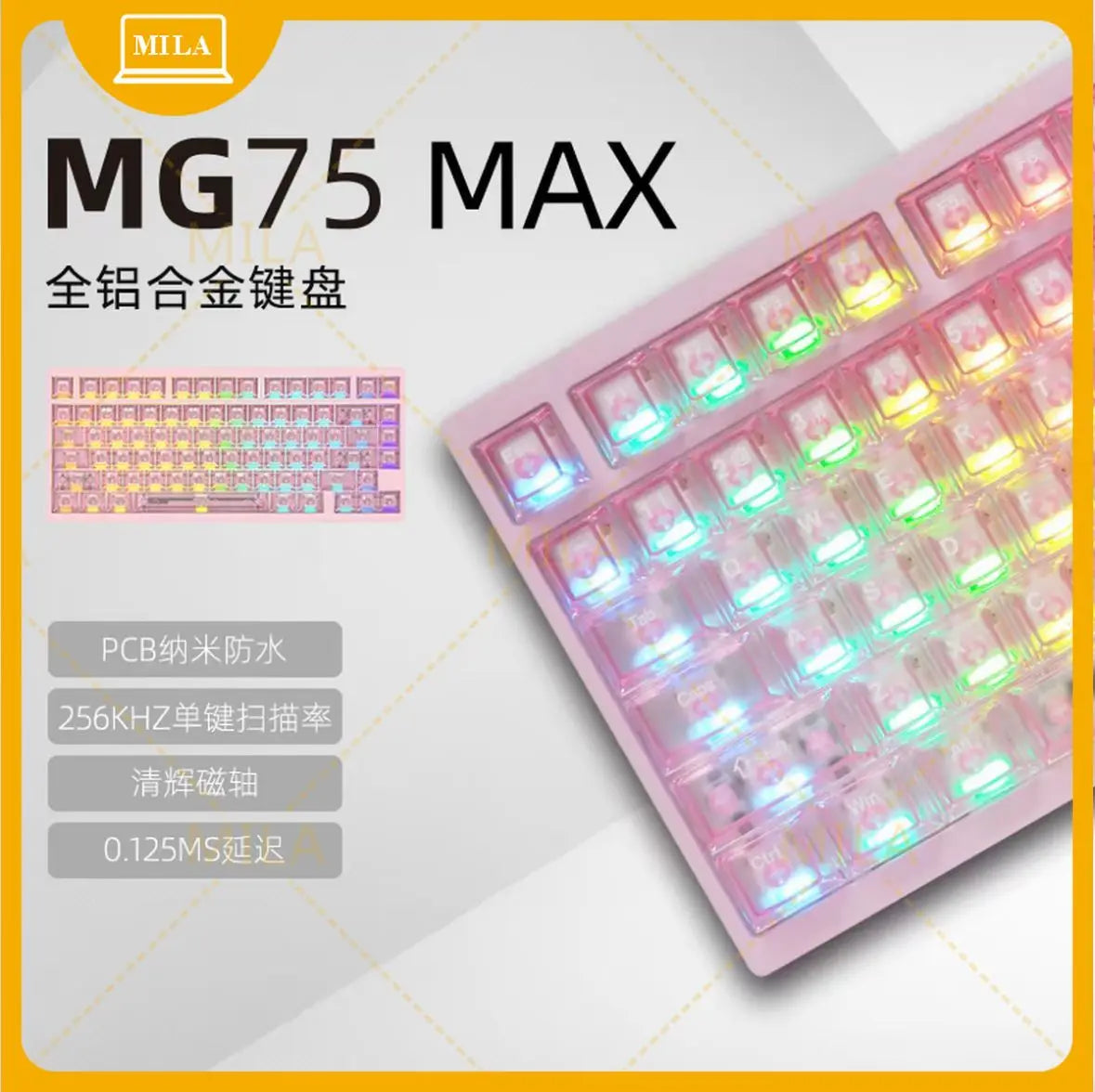 For IROK MG75 PRO/MAX Mechanical Keyboard Magnetic Switch Rgb Hot Swap Aluminum Rt0.005  Custom PC Gifts