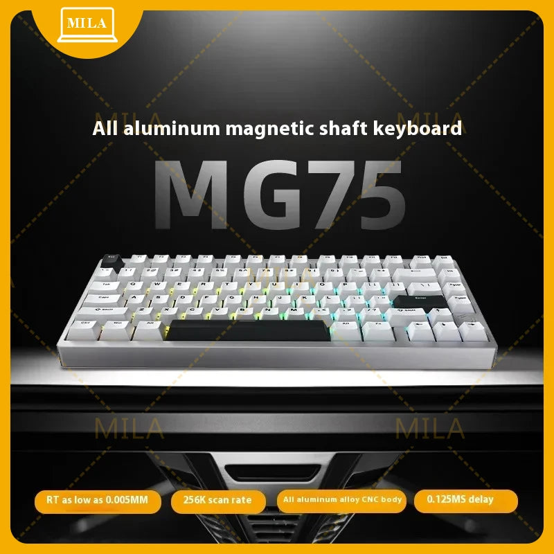 For IROK MG75 PRO/MAX Mechanical Keyboard Magnetic Switch Rgb Hot Swap Aluminum Rt0.005  Custom PC Gifts