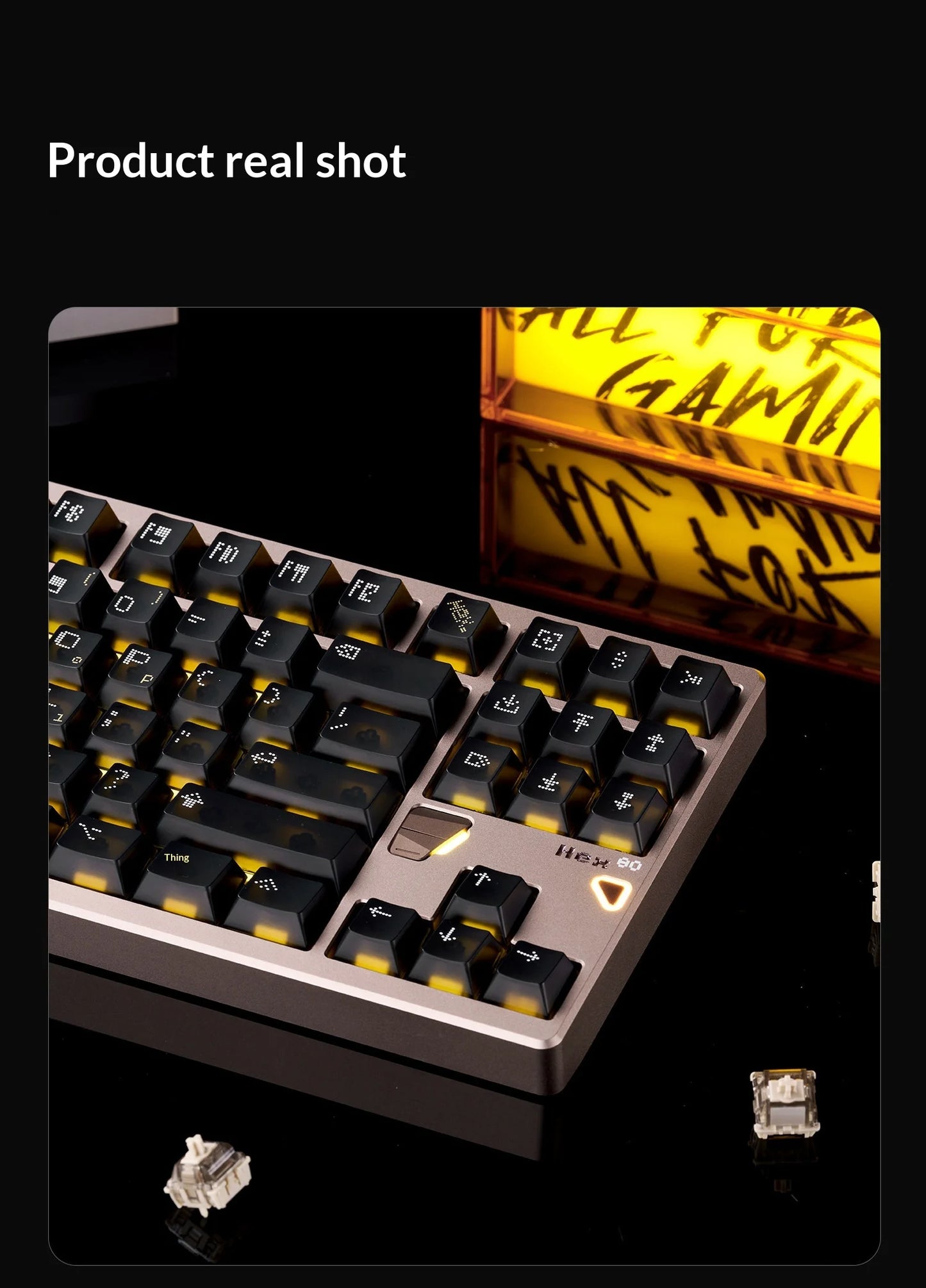 ATK × QK Joint Hex80 Magnetic Axis Keyboard Gaming Desktop Computer Mechanical Keyboard Fearless Contract