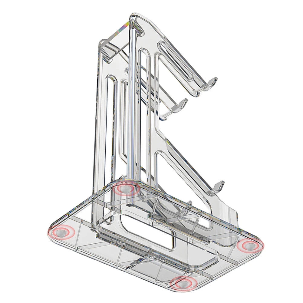 RGB Dual Game Controller Holder Space Saving Desk Mount Controller Display Stand Anti-Slip Anti-Scratch for PS5 PS4 Switch Xbox