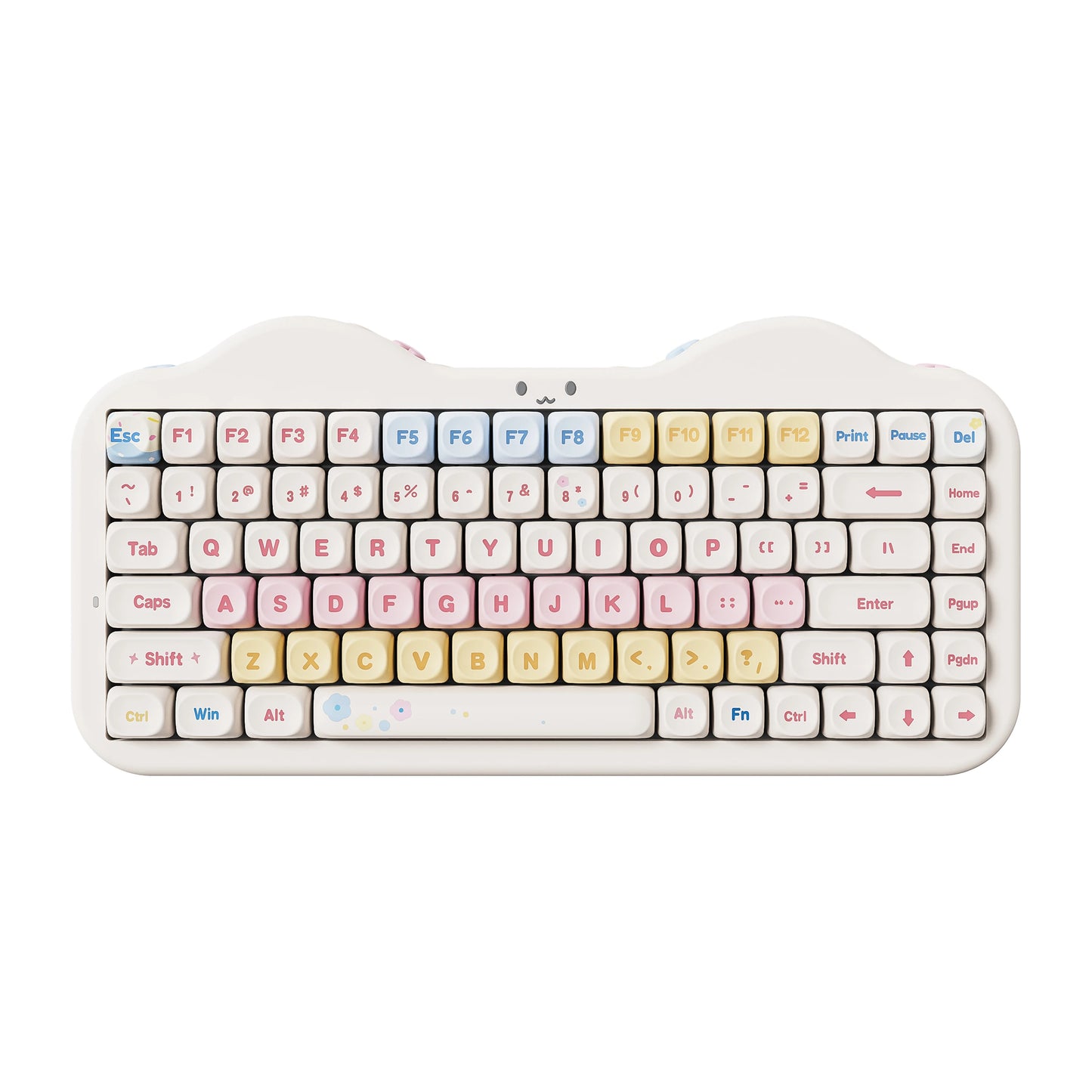 YUNZII C75 Mechanical Keyboard Tri-Mode Wireless RGB Gamer Keyboard Gasket Cute Design Hot Swap Ergonomics Gaming Accessories