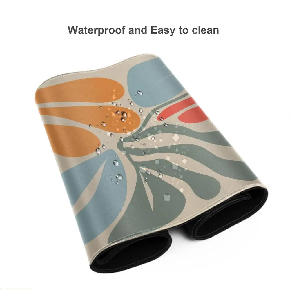 Large computer mouse pad 90x40 Pink Abstract flower office desk mat Gift Game Player desktop accessories Keyboard protection pad