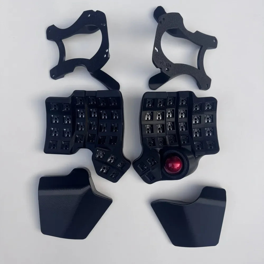 Charybdis 4X6 MK2 Split Keyboard Kit with Palm Pad Custom Hotswap Wireless/wired Bluetooth Trackball Split Mechanical Keyboards
