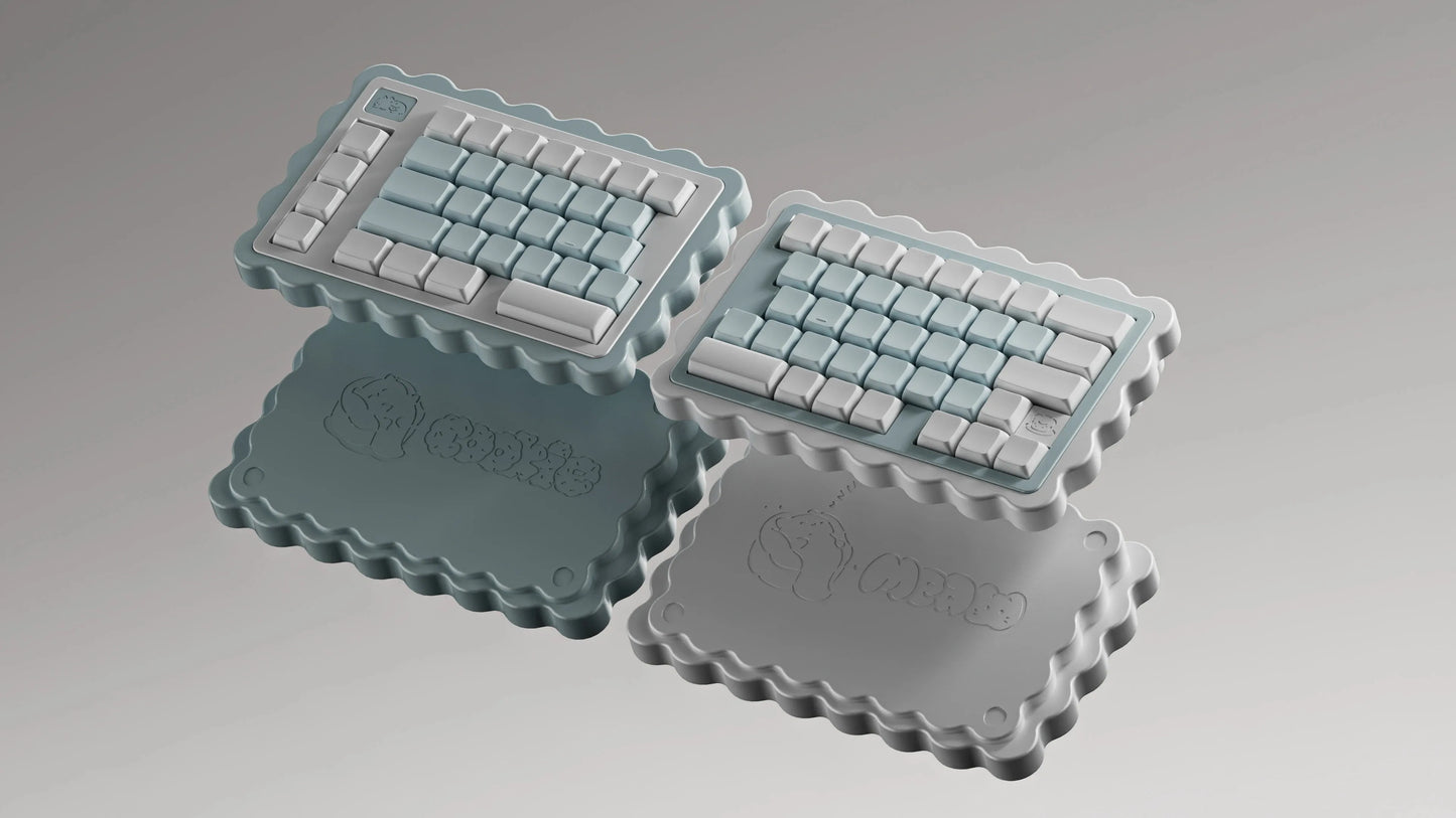 Soda Wireless Split Keyboard Kit Customized Hot Swappble Ergonomics Tri-Mode Split Keyboard for VIAL Left Right Hand Keyboard