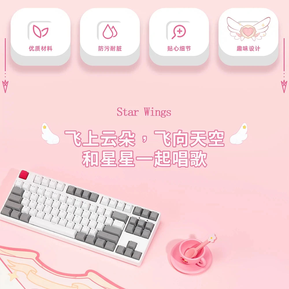 Cartoon Cute Gaming Mouse Pad Oversized Office Study Computer Keyboard Rubber Desk Mat Girls Hand Rest Wrist Pads Table Mat