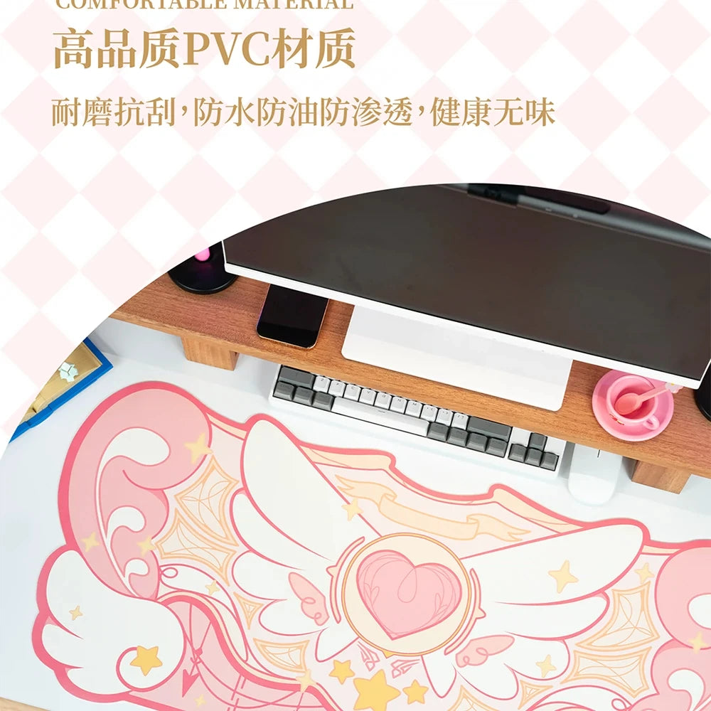 Cartoon Cute Gaming Mouse Pad Oversized Office Study Computer Keyboard Rubber Desk Mat Girls Hand Rest Wrist Pads Table Mat