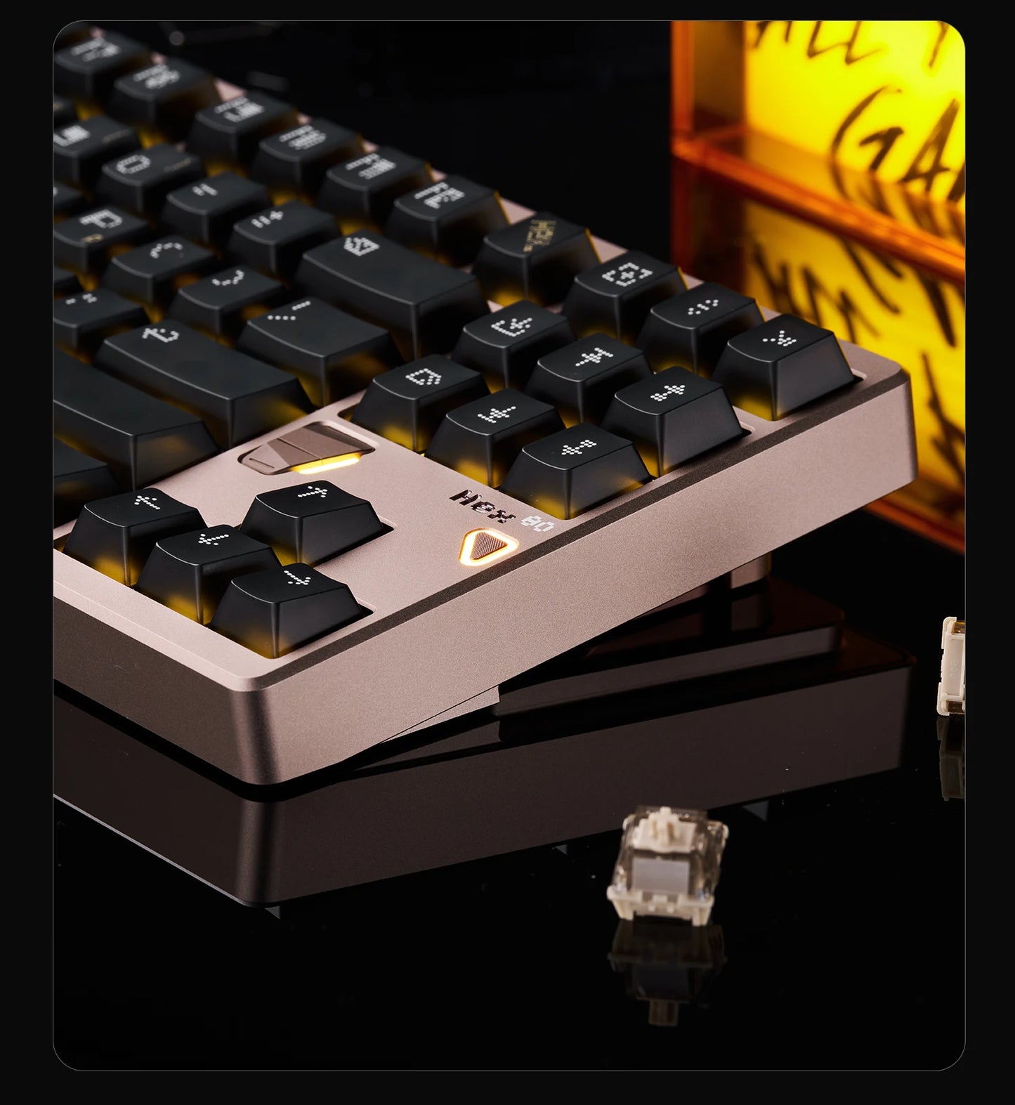 ATK×QK Hex80 Magnetic Axis Keyboard Game Esports Customization 80% Configuration Aluminum Lump Computer Peripheral WiredKeyboard