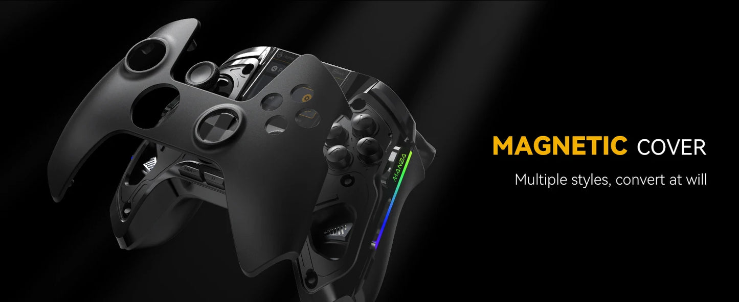 Wireless Gaming Controller Mamba One V2 for iOS/Android/Switch/PC  Hall Effect Stick RGB Light 1800mAh with Charging Dock
