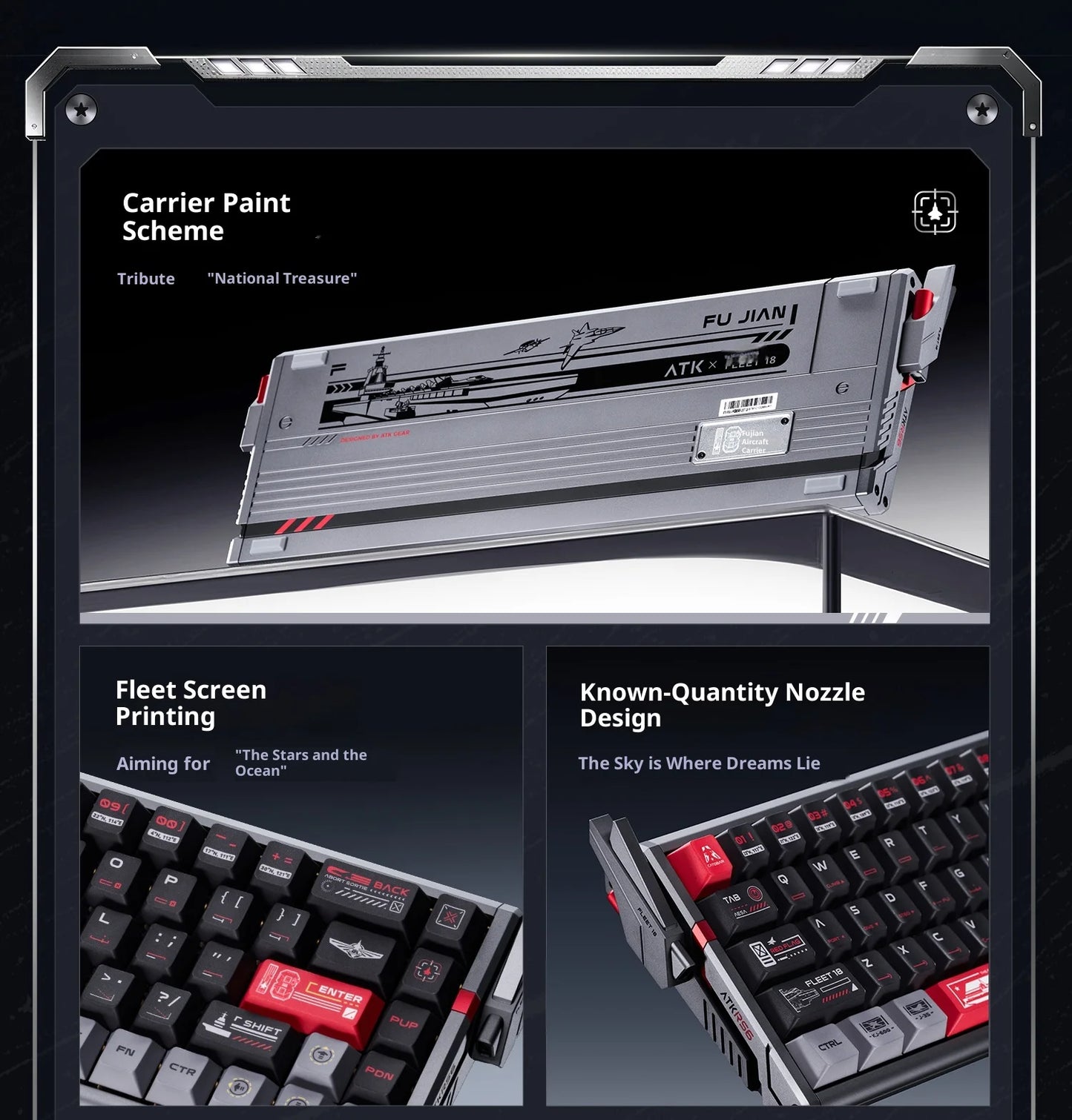 Authentic Atk Rs6 Magnetic Axis Keyboard Professional Esports Gaming Mechanical Aluminum Computer Keyboard High-End Single Mode