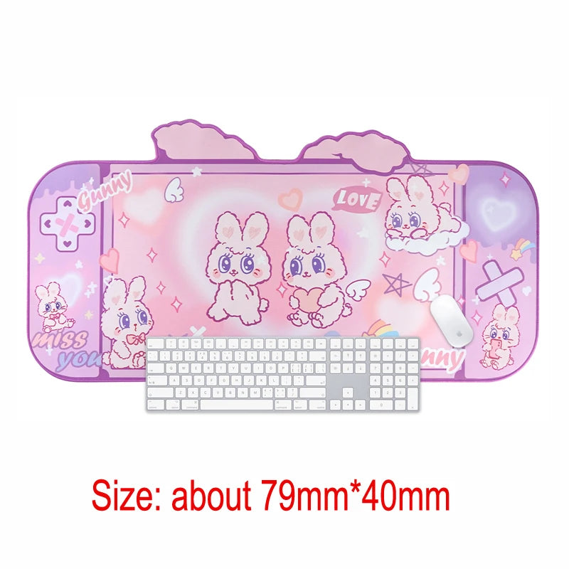 Kawaii Animals Desktop Keyboard Mouse Mats Large Gaming Mat Mousepad Switch PC Computer Laptop Office Table Desk Pad Protector