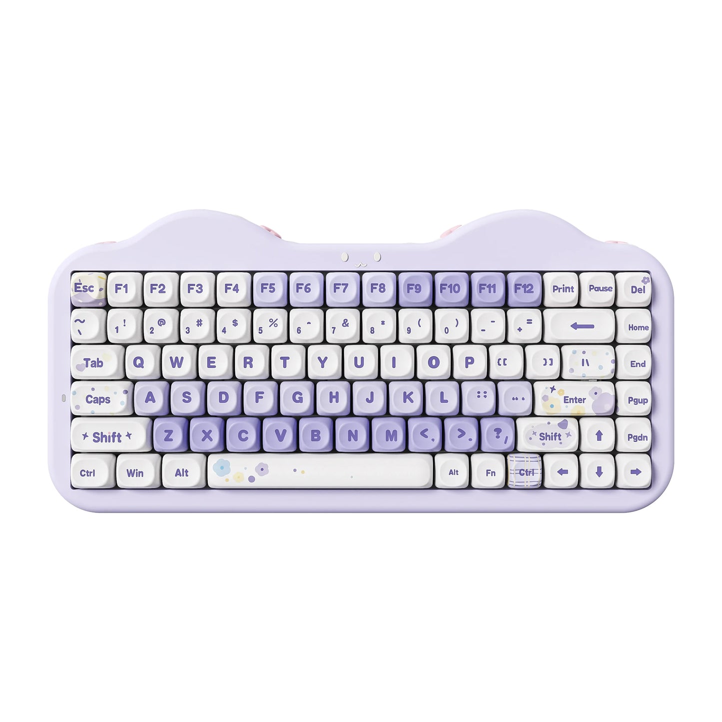YUNZII C75 Mechanical Keyboard Tri-Mode Wireless RGB Gamer Keyboard Gasket Cute Design Hot Swap Ergonomics Gaming Accessories