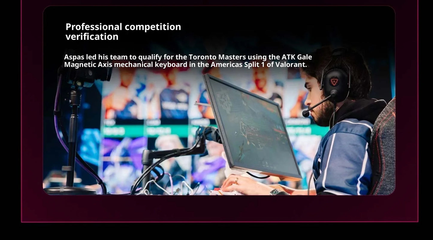 Authentic Atk Rs6 Magnetic Axis Keyboard Professional Esports Gaming Mechanical Aluminum Computer Keyboard High-End Single Mode